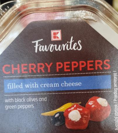 Fotografie - Cherry paprika peppers naplnená smotanovým krémovým syrom