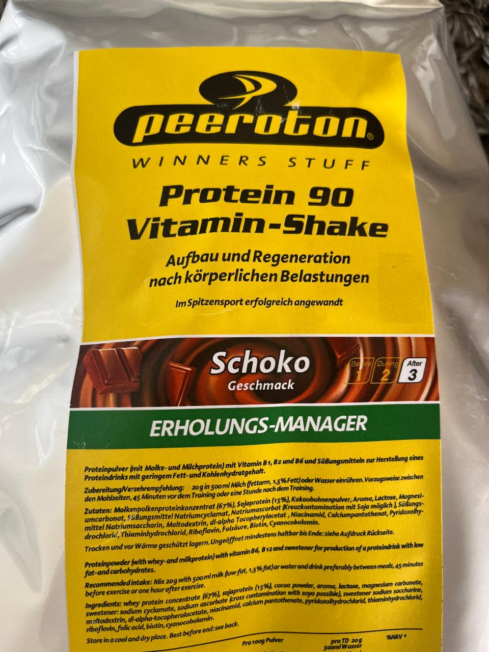 Fotografie - Protein 90 Vitamin-Shake Schoko Peeroton