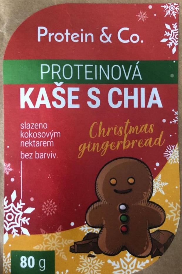 Fotografie - Proteinová kaše s chia Christmas gingerbread Protein & Co.
