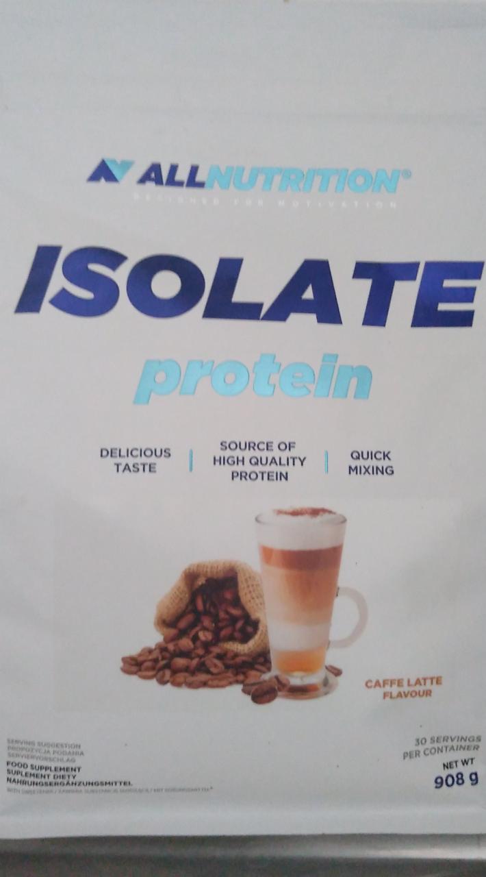 Fotografie - AllNutrition Isolate protein caffe latte
