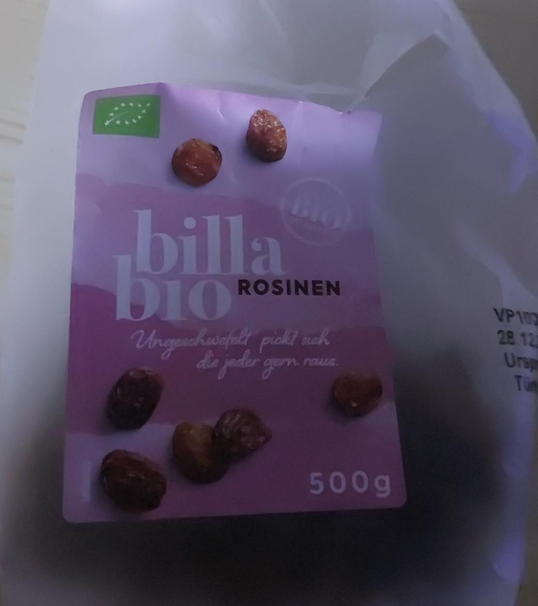 Fotografie - bio rosinen Billa