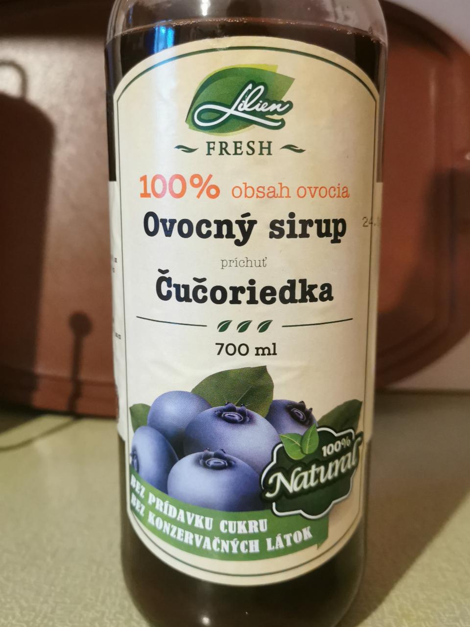 Fotografie - Ovocný sirup Čučoriedka Lilien Fresh