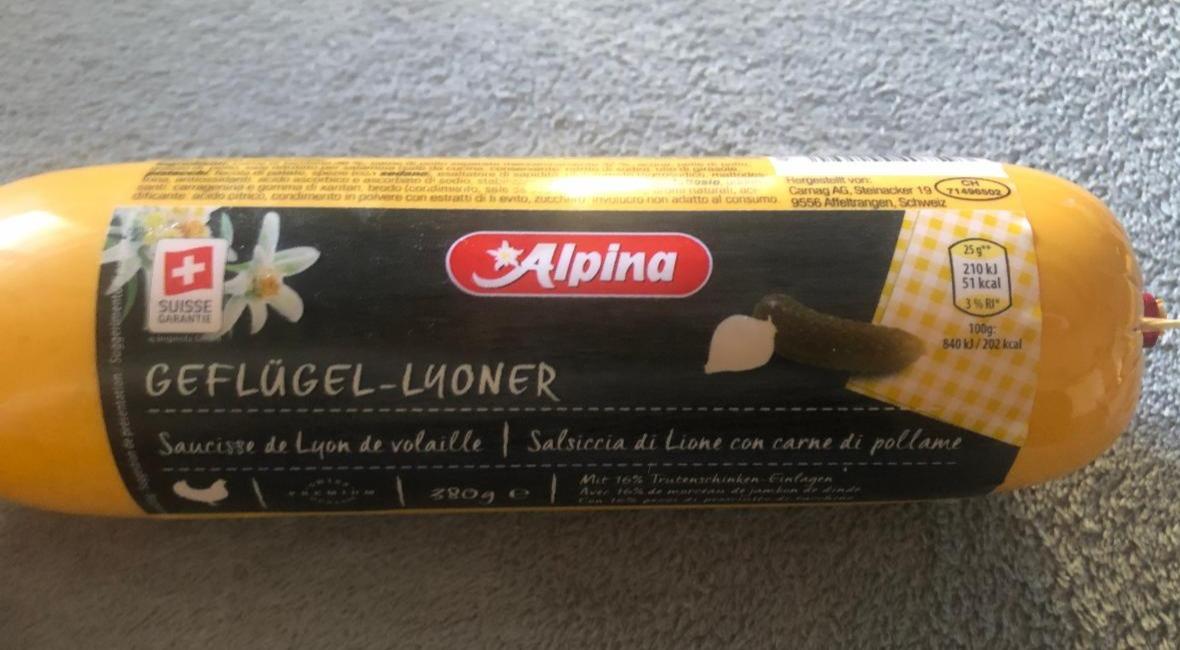 Fotografie - Geflügel-Lyoner Alpina