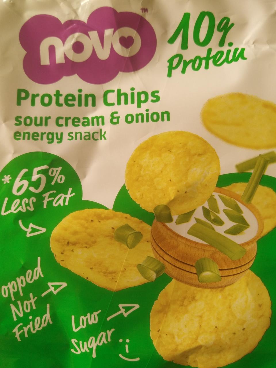 Fotografie - Protein chips sour cream & onion NOVO