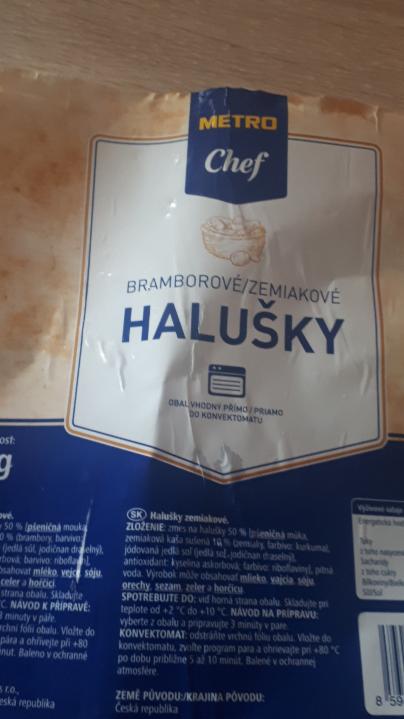 Fotografie - Zemiakové halušky Metro Chef