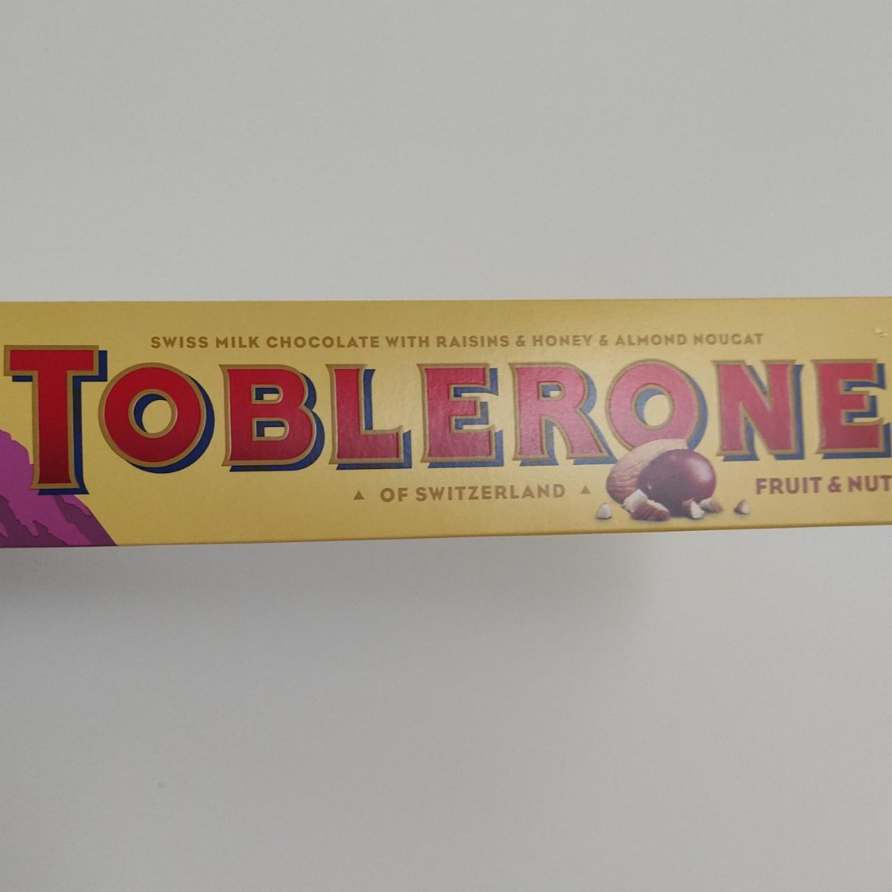 Fotografie - Toblerone Fruit & Nut