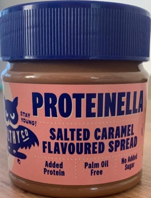 Fotografie - Proteinella salted caramel flavoured spread HealthyCo