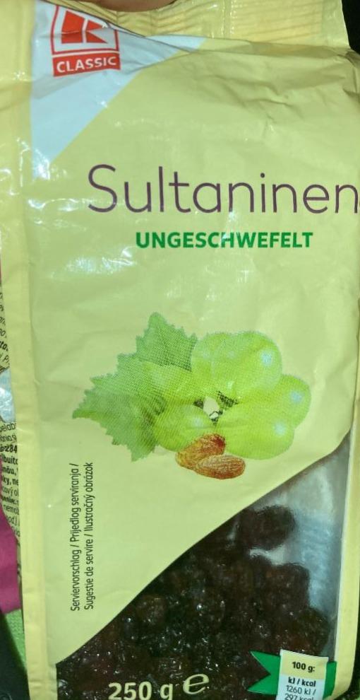 Fotografie - sultaninen ungeschwefelt K-Classic