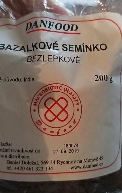 Fotografie - Bazalkové semínko Danfood