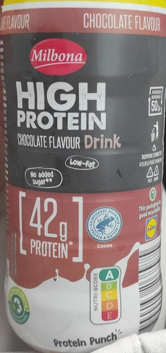 Fotografie - High protein Chocolate flavour Drink Milbona