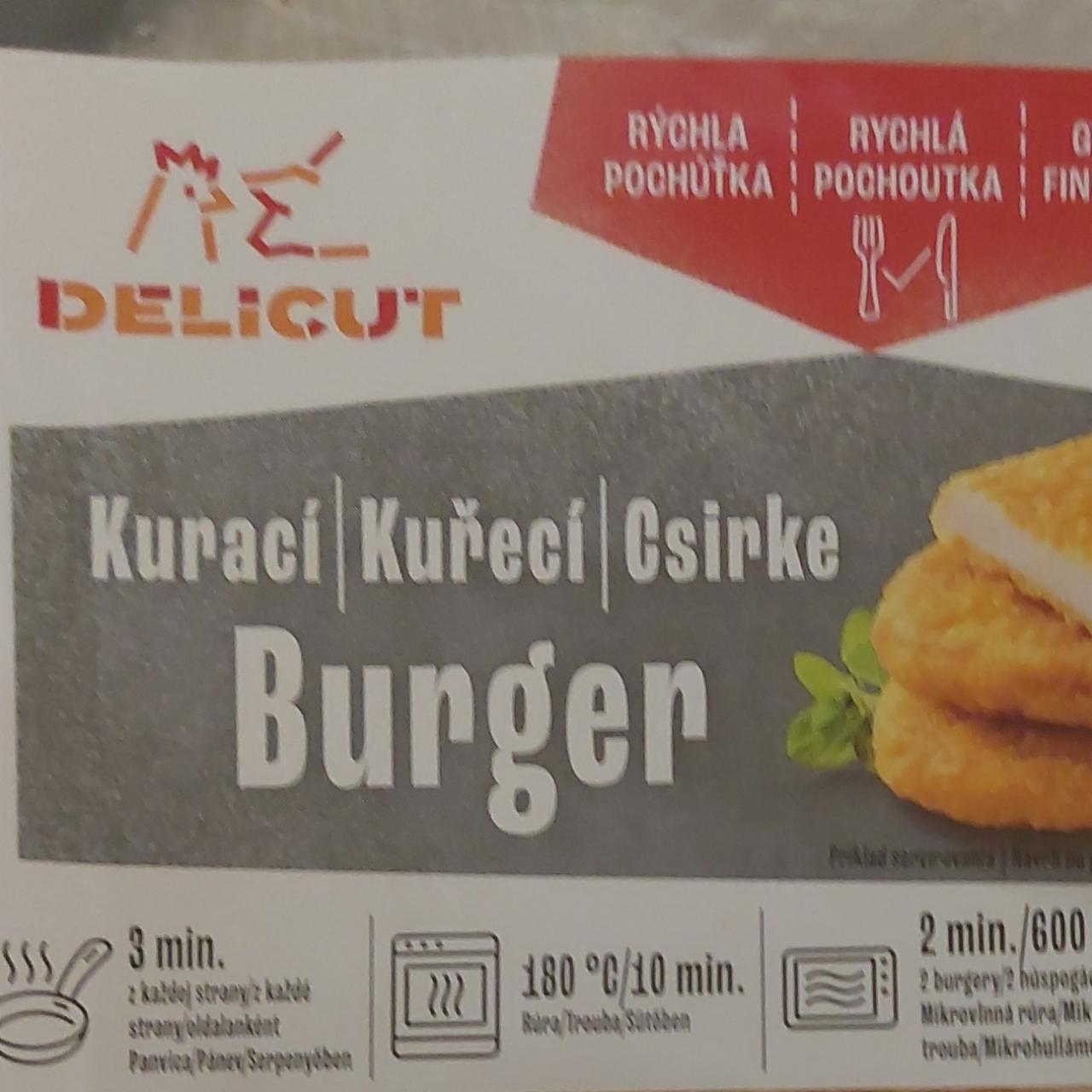 Fotografie - Kurací Burger Delicut