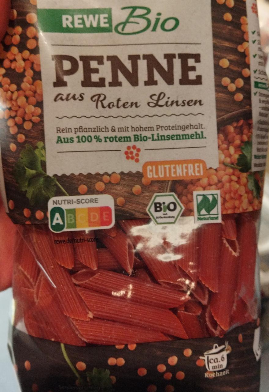 Fotografie - Penne aus Roten Linsen - Rewe Bio