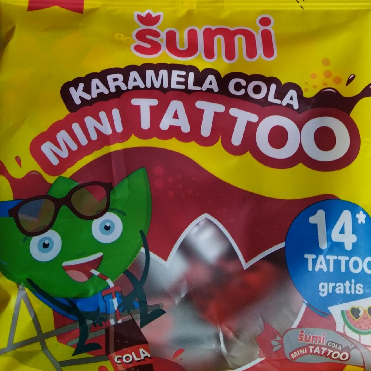 Fotografie - Karamela cola mini tattoo Šumi