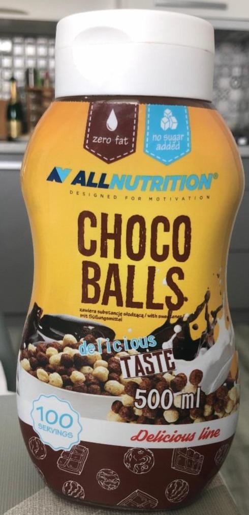 Fotografie - Choco Balls Sugar Free Syrup Allnutrition