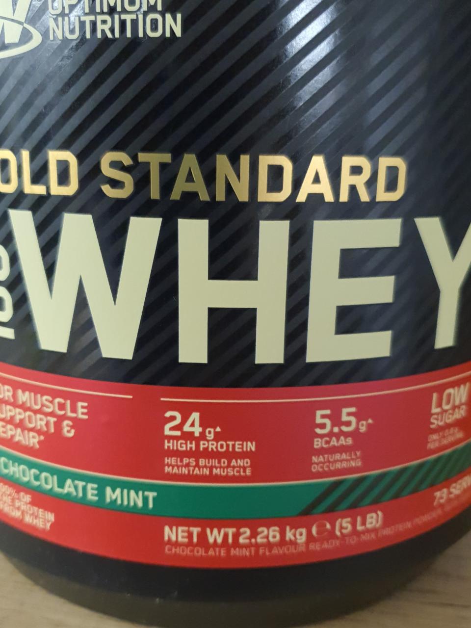 Fotografie - Gold Standard 100% Whey Chocolate Mint