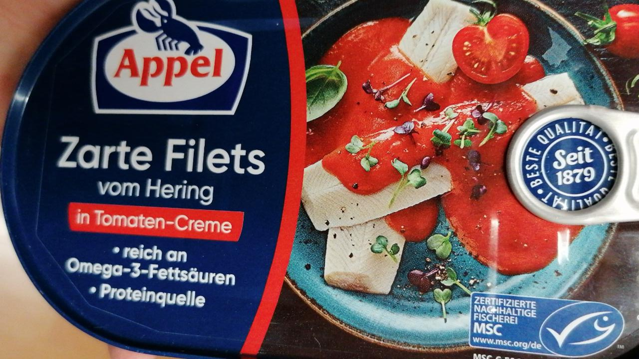 Fotografie - Zarte filets vom Hering in Tomaten-creme