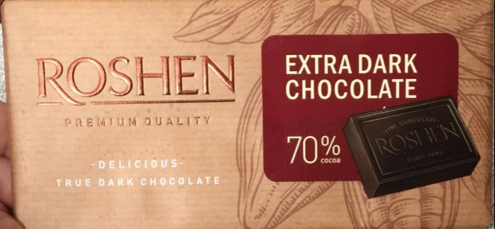 Fotografie - hořká chocoláda 70% Roshen