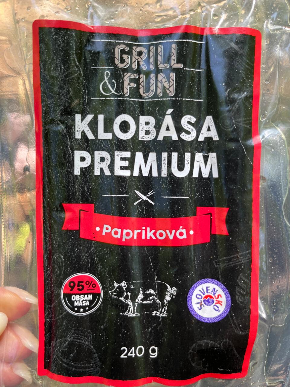 Fotografie - Klobása Premium Papriková Grill & Fun