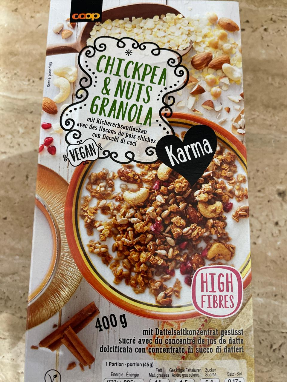 Fotografie - Chickpea & Nuts Granola Coop