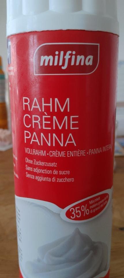 Fotografie - rahm creme panna Milfina