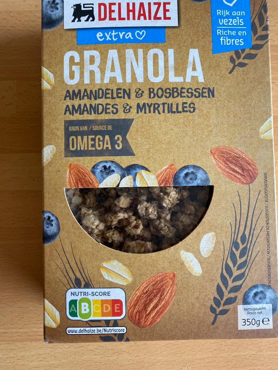 Fotografie - Granola Amandes & Myrtilles Delhaize