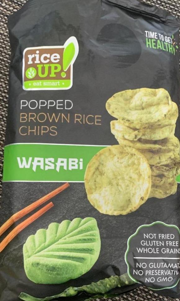 Fotografie - Popped Brown Rice Chips Wasabi Rice up!