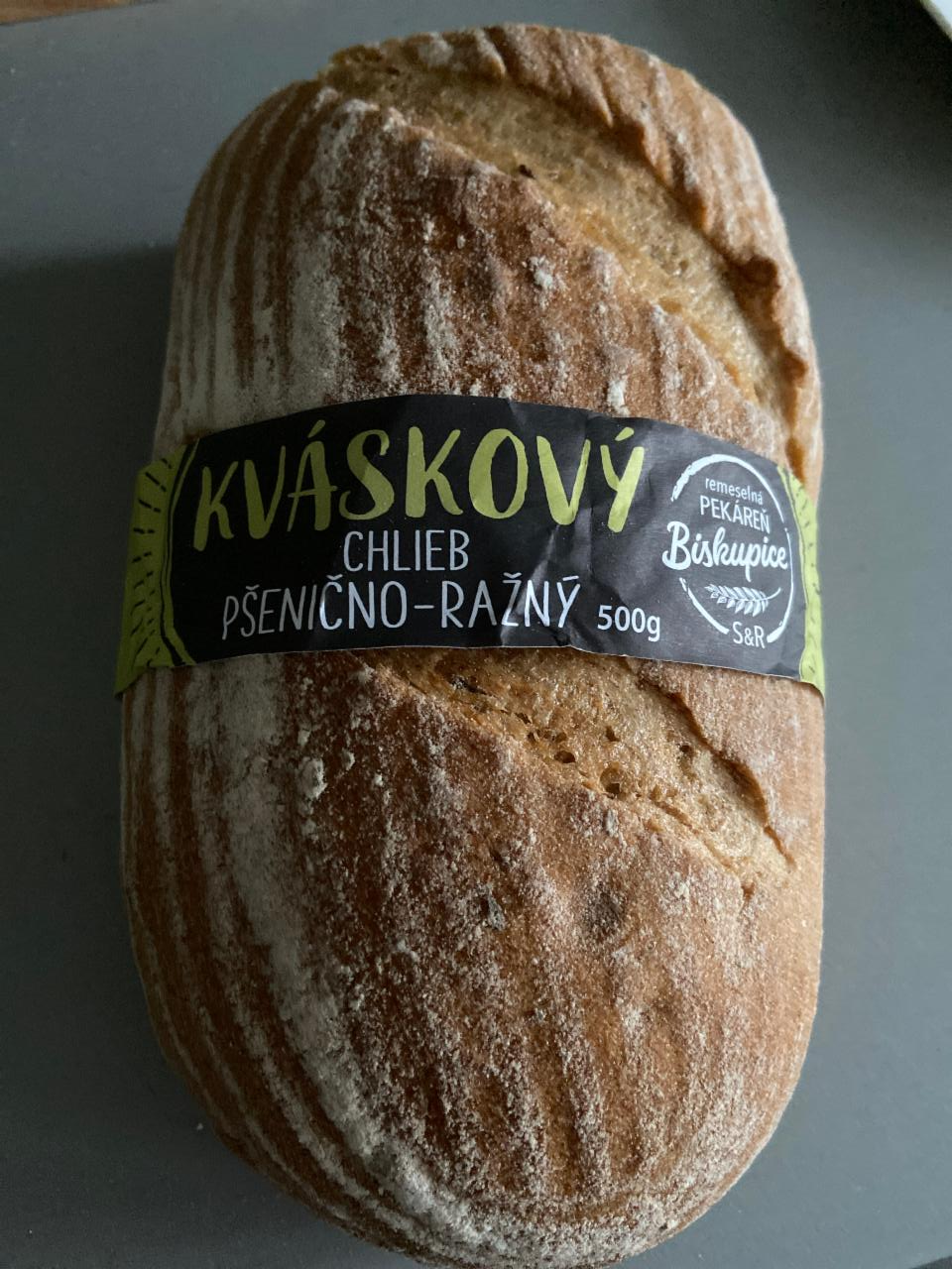 Fotografie - Kváskový chlieb pšenično-ražný remeselná Pekáreň Biskupice