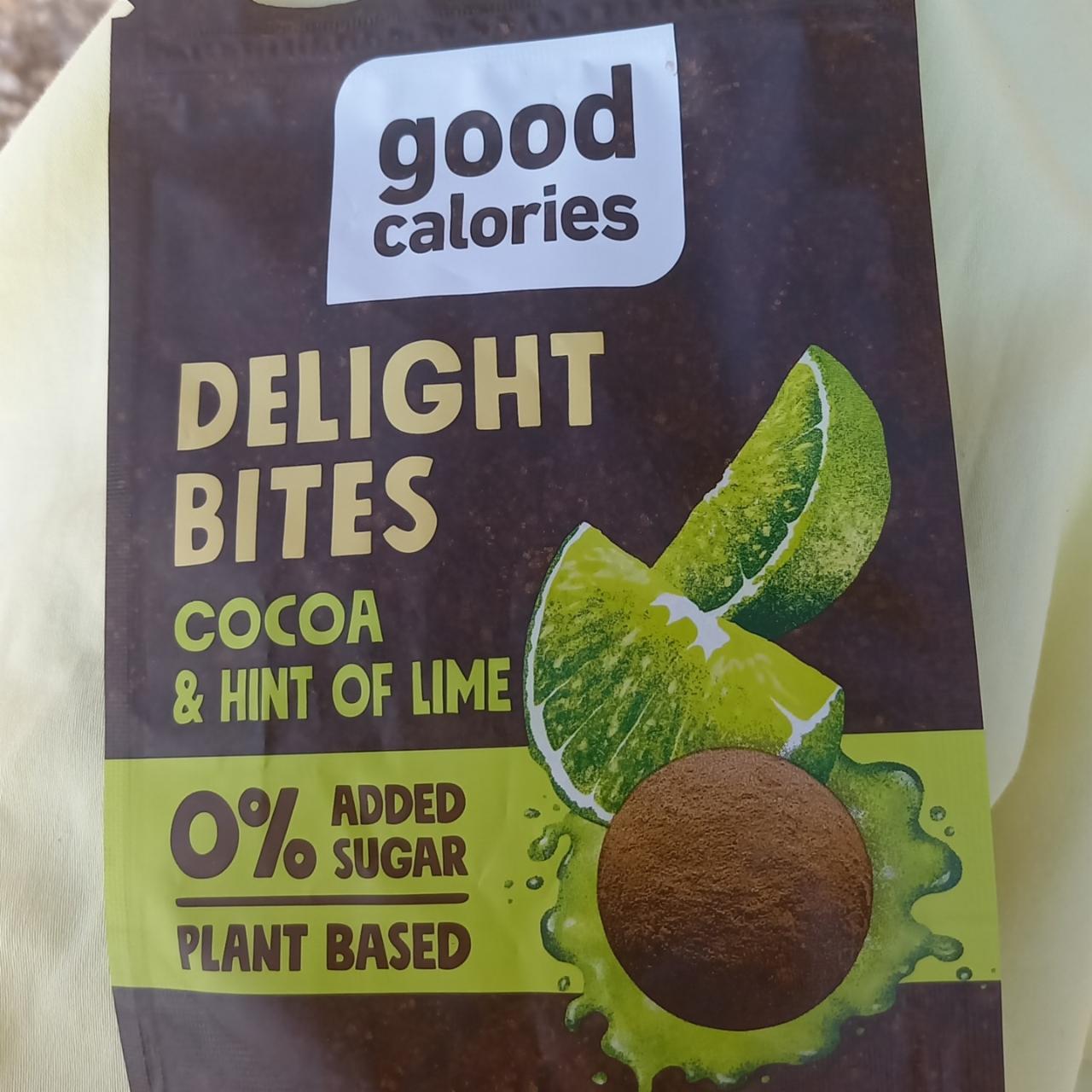 Fotografie - Delight Bites Cocoa & hint of lime Good calories