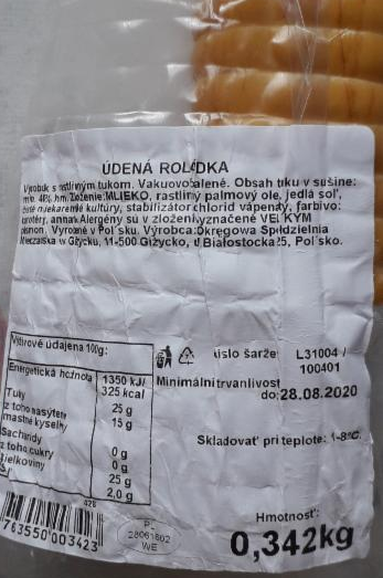 Fotografie - udena roladka