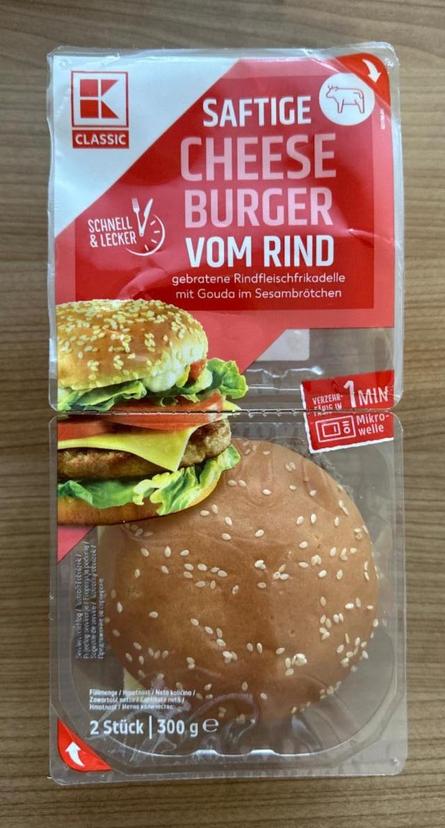 Fotografie - Saftige Cheese Burger vom Rind K-Classic