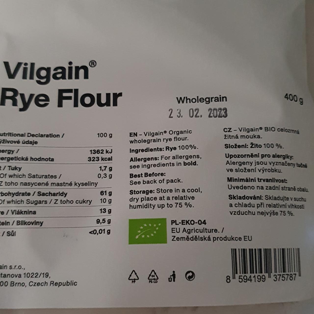 Fotografie - Rye flour Vilgain