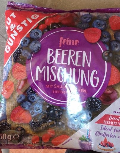 Fotografie - Beeren Mischung mit sauerkirschen Gut&Günstig