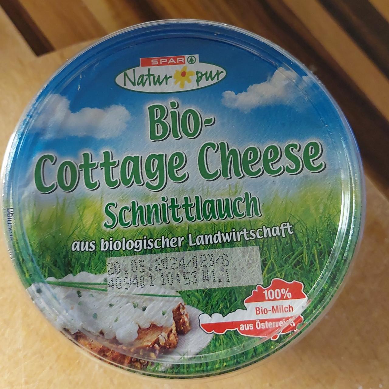 Fotografie - Bio-Cottage Cheese Schnittlauch Spar Natur pur