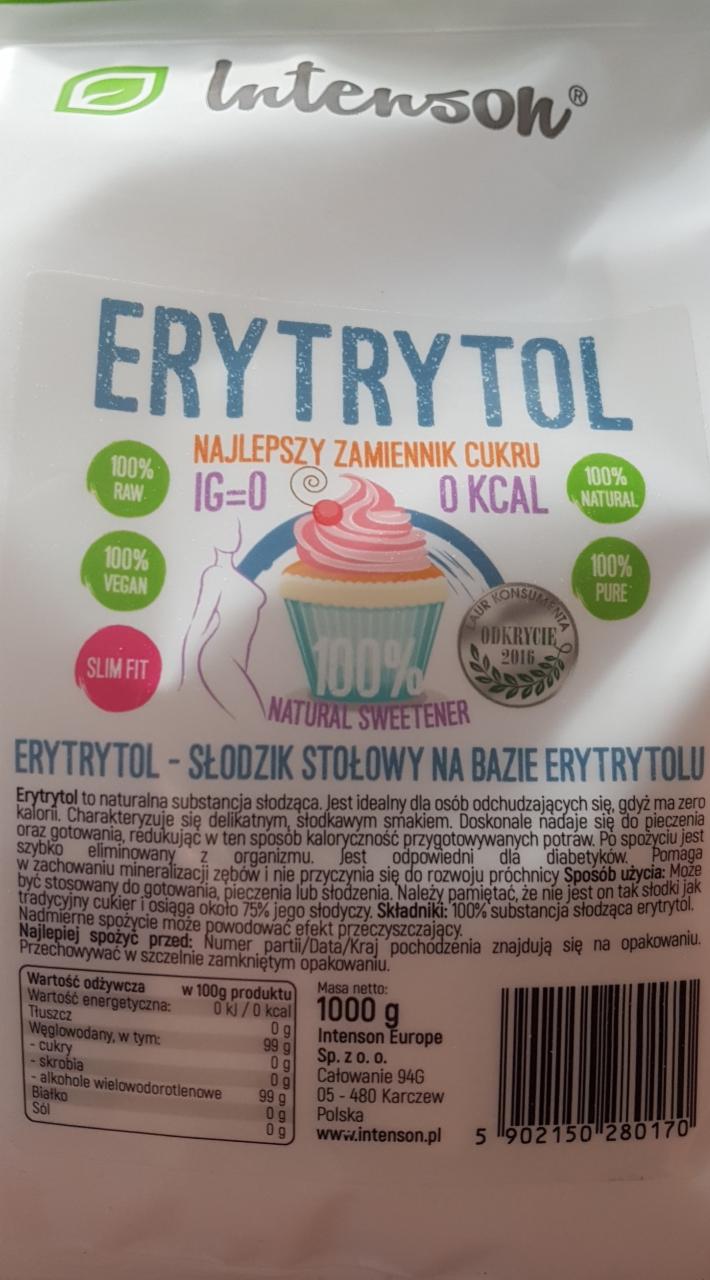 Fotografie - Erytrytol 100% Natural Sweetener Intenson