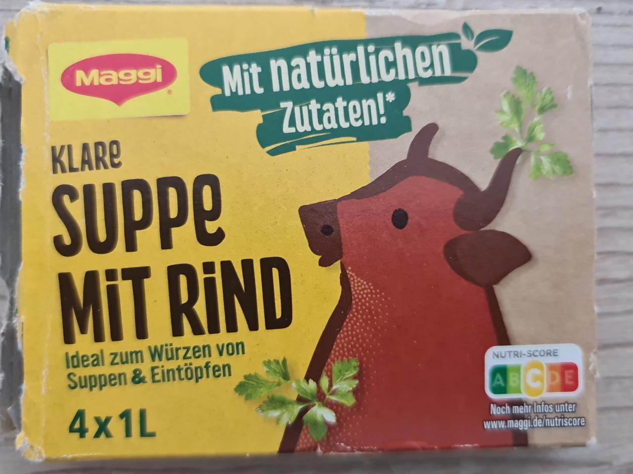 Fotografie - Klare suppe mit rind Maggi