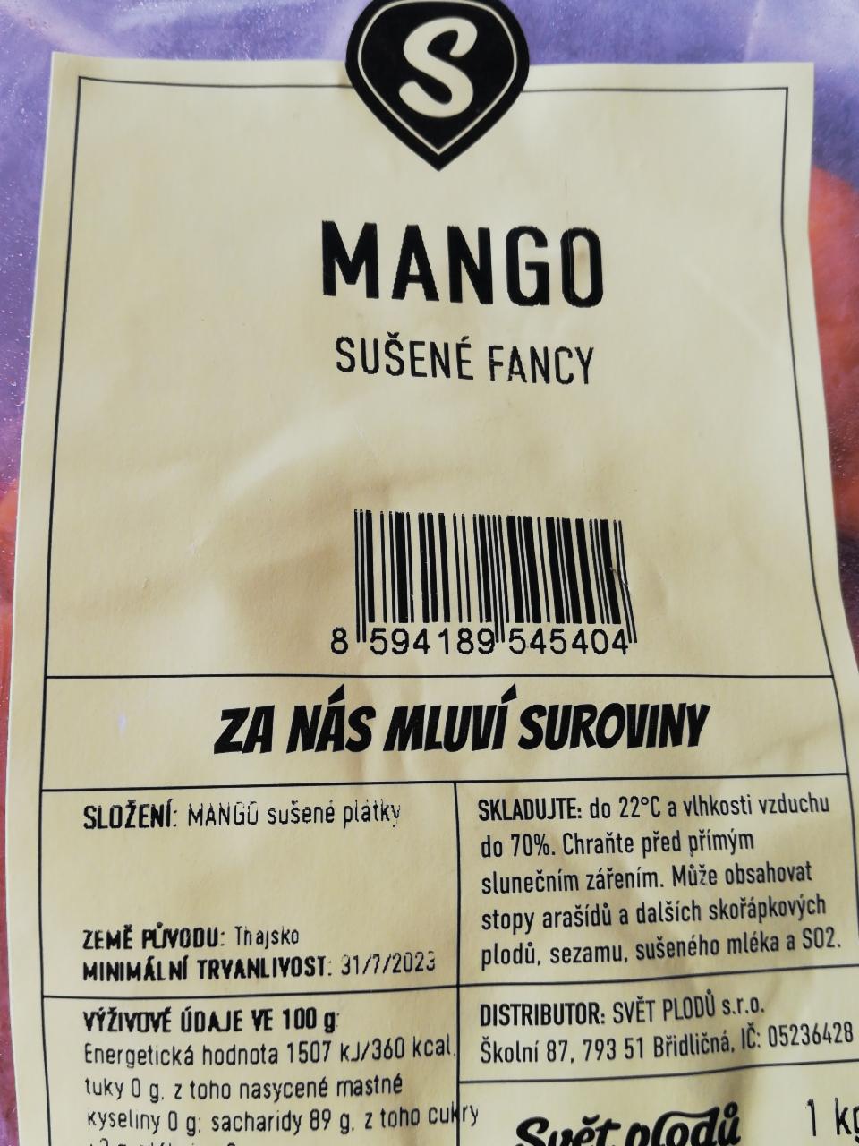 Fotografie - Mango sušené Fancy