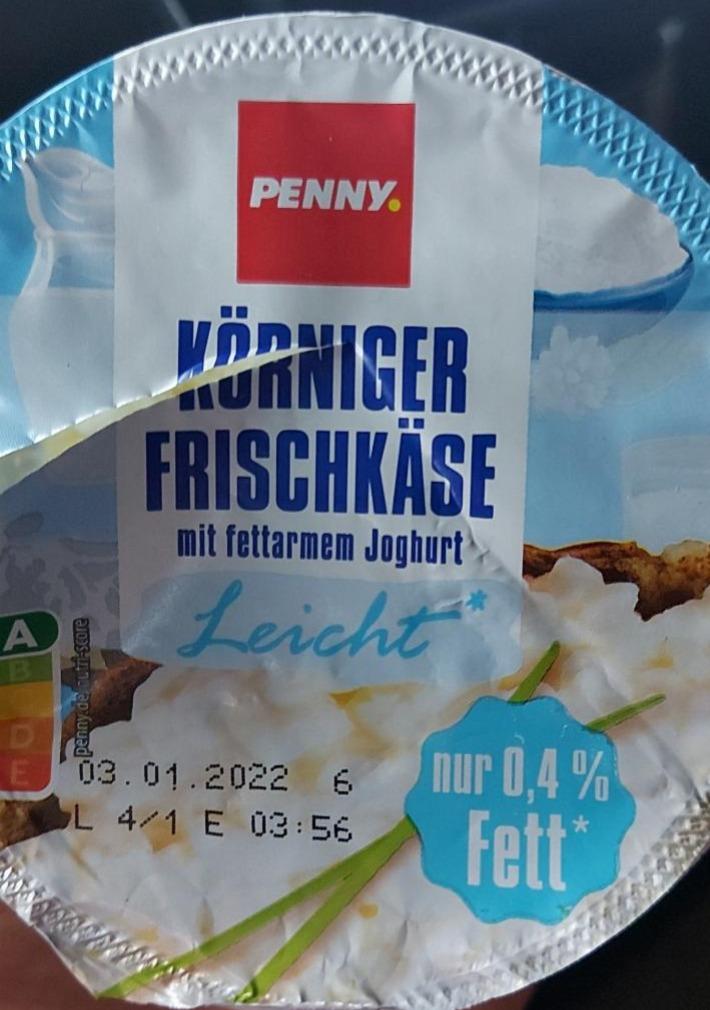 Fotografie - Körniger Frischkäse mit fettarmen Joghurt Leicht 0,4% Penny