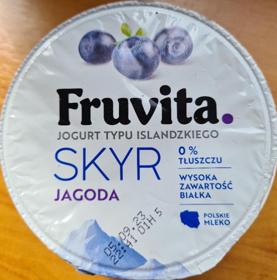 Fotografie - skyr jagoda FruVita