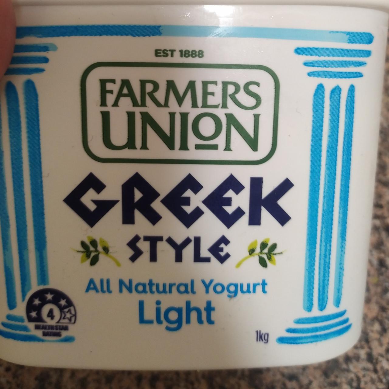 Fotografie - Greek Style All Natural Yogurt Light Farmers Union