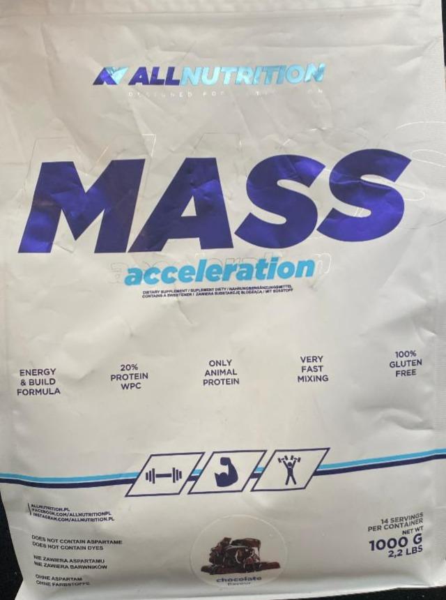 Fotografie - Mass acceleration Chocolate Allnutrition