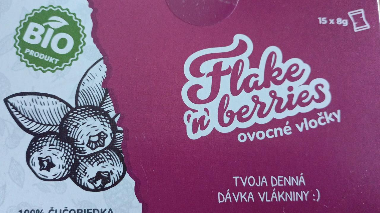 Fotografie - Flake n´berries ovocné vločky 100% Čučoriedka