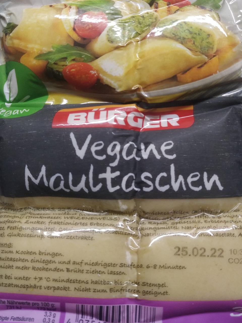 Fotografie - Vegane Maultaschen Bürger