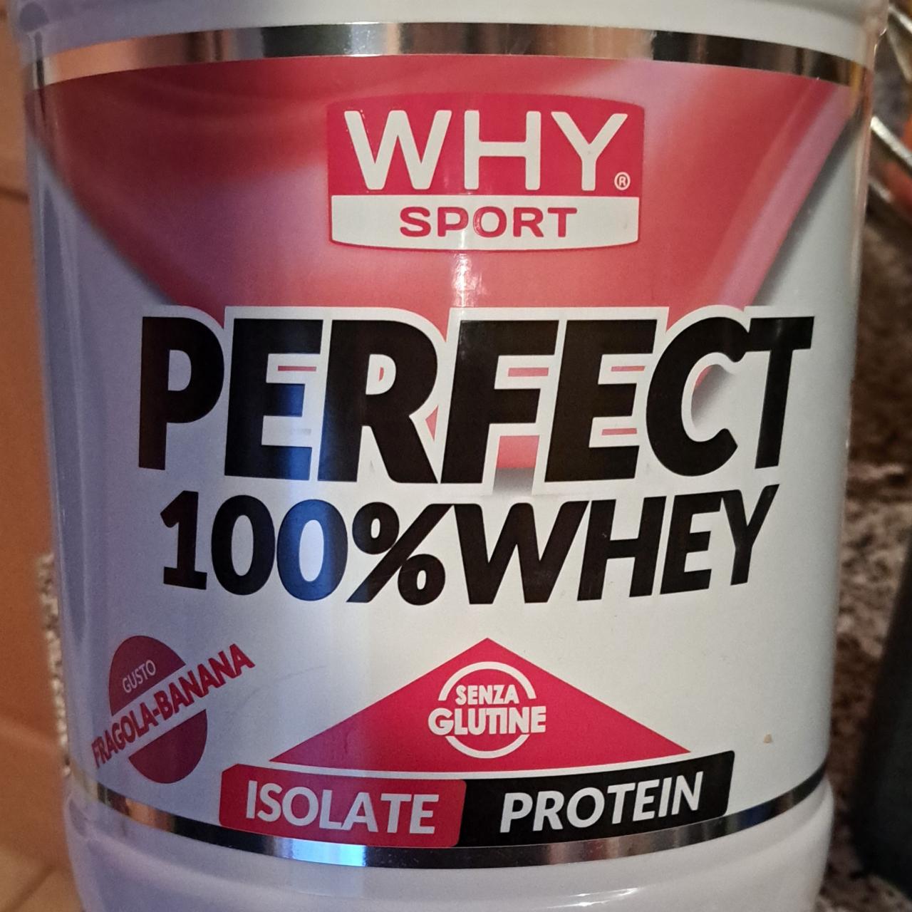 Fotografie - Perfect 100% Whey Isolate Protein gusto Fragola-Banana Why Sport