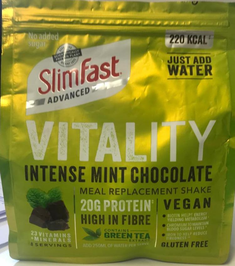 Fotografie - Vitality Intense Mint Chocolate Meal Replacement Shake SlimFast Advanced