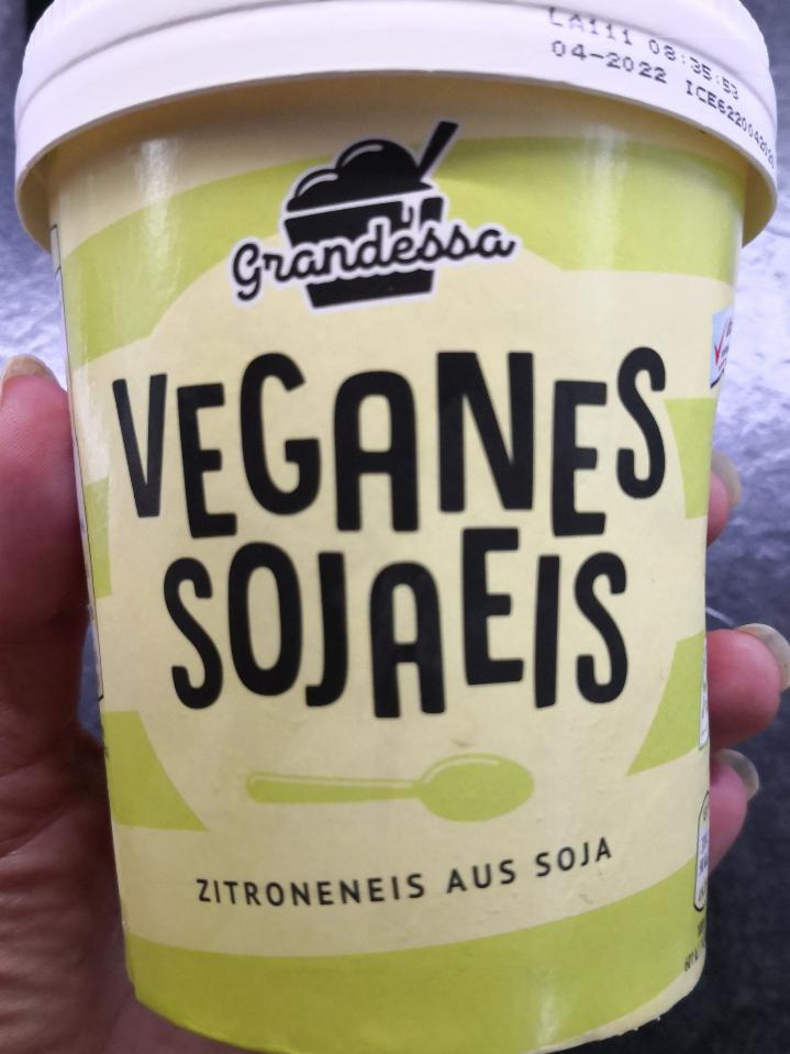 Fotografie - Veganes sojaeis Zitrone Hofer