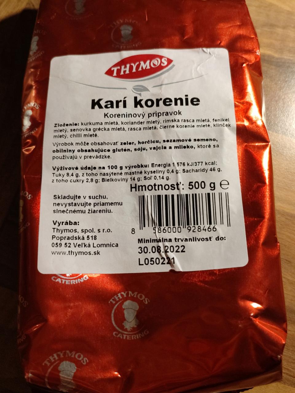 Fotografie - karí korenie Thymos