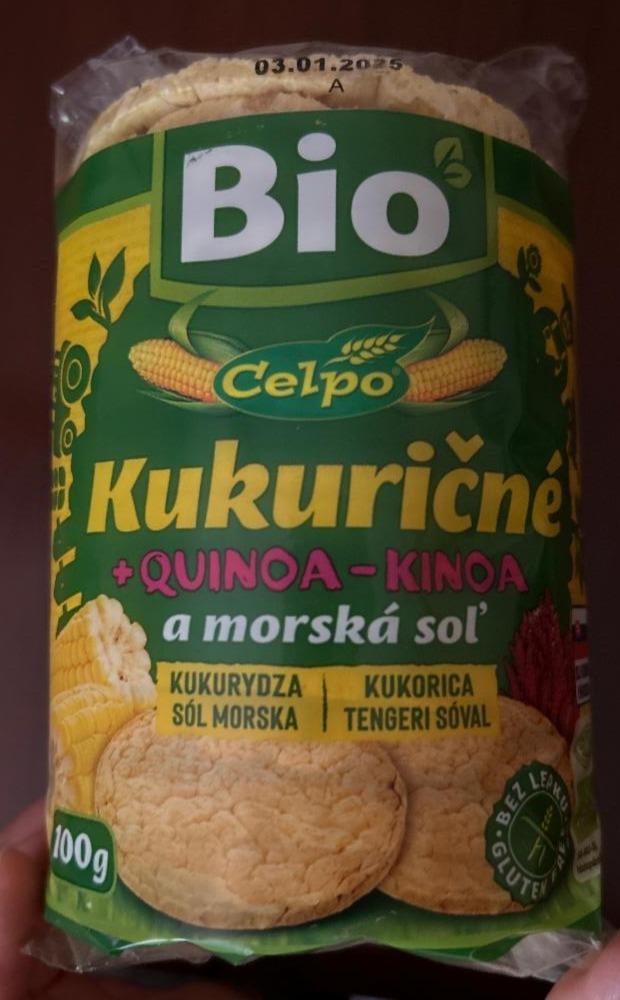 Fotografie - Bio Kukuričné + Quinoa a morská soľ Celpo