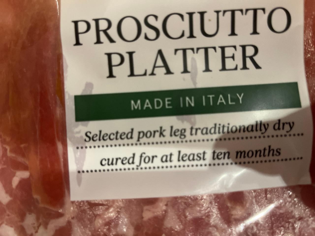 Fotografie - proscuitto platter tesco