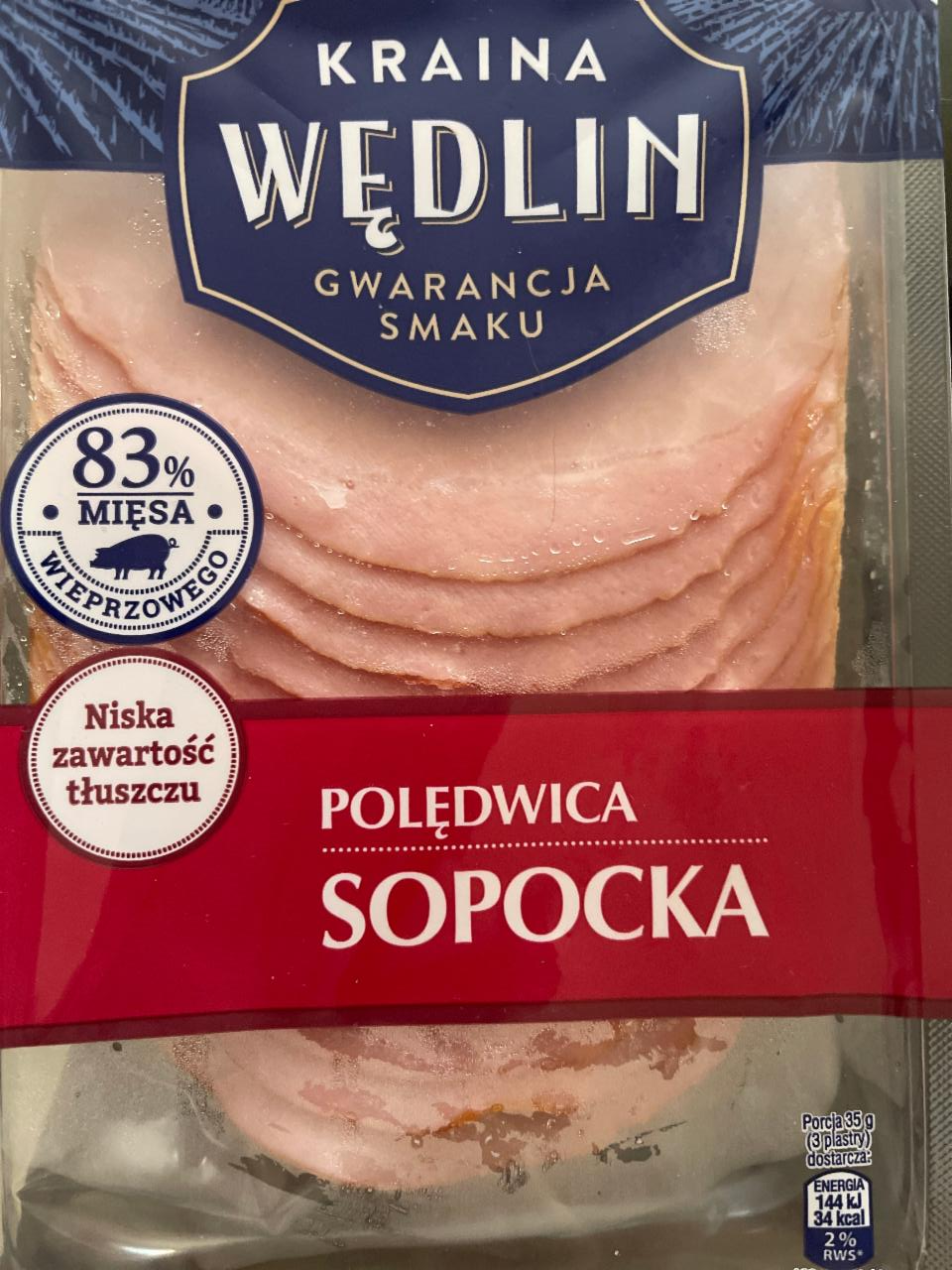 Fotografie - Polędwica sopocka 83% Kraina Wędlin