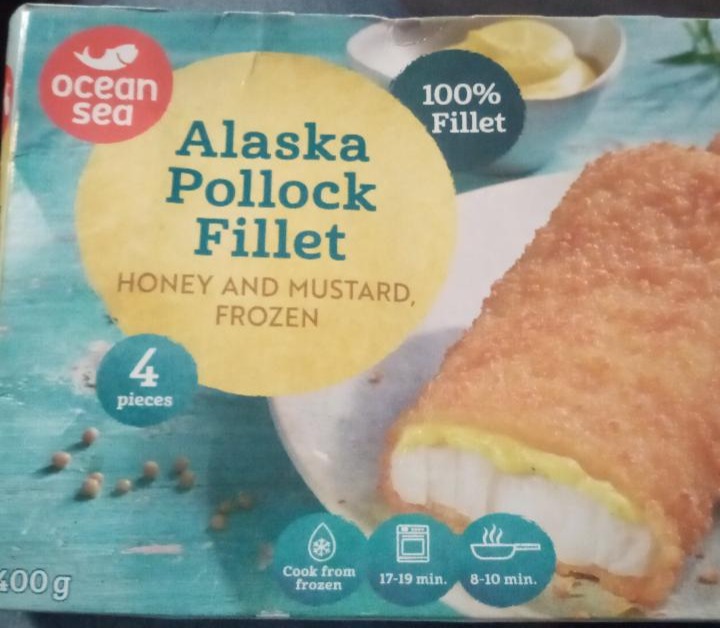 Fotografie - Alaska Pollock Fillet Honey and Mustard Ocean Sea